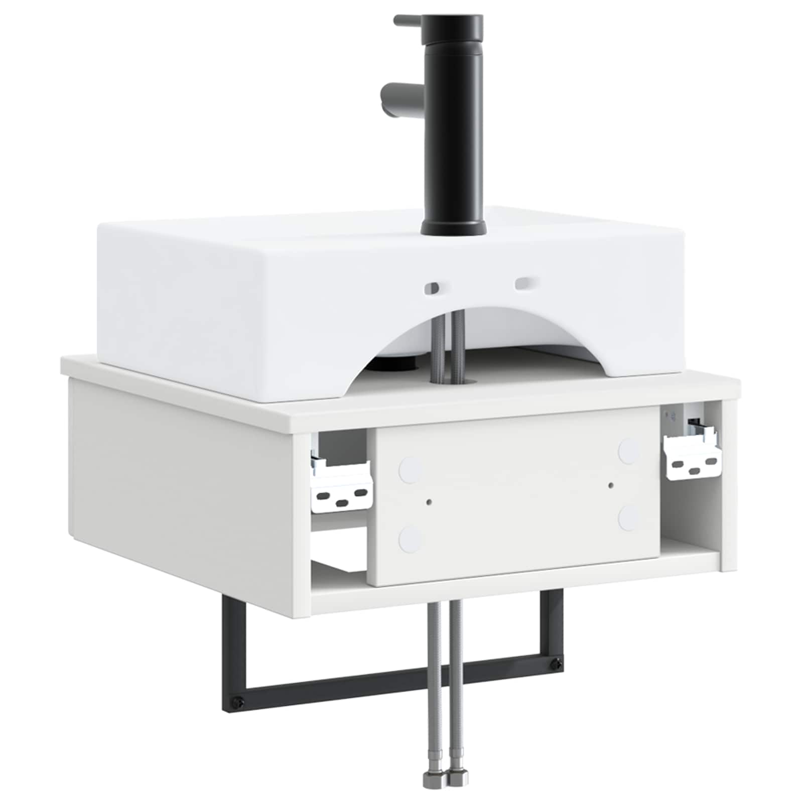 Lavabo da Parete Bianco 40 x 41 x 39 cm Legno ingegnerizzato | homemem39