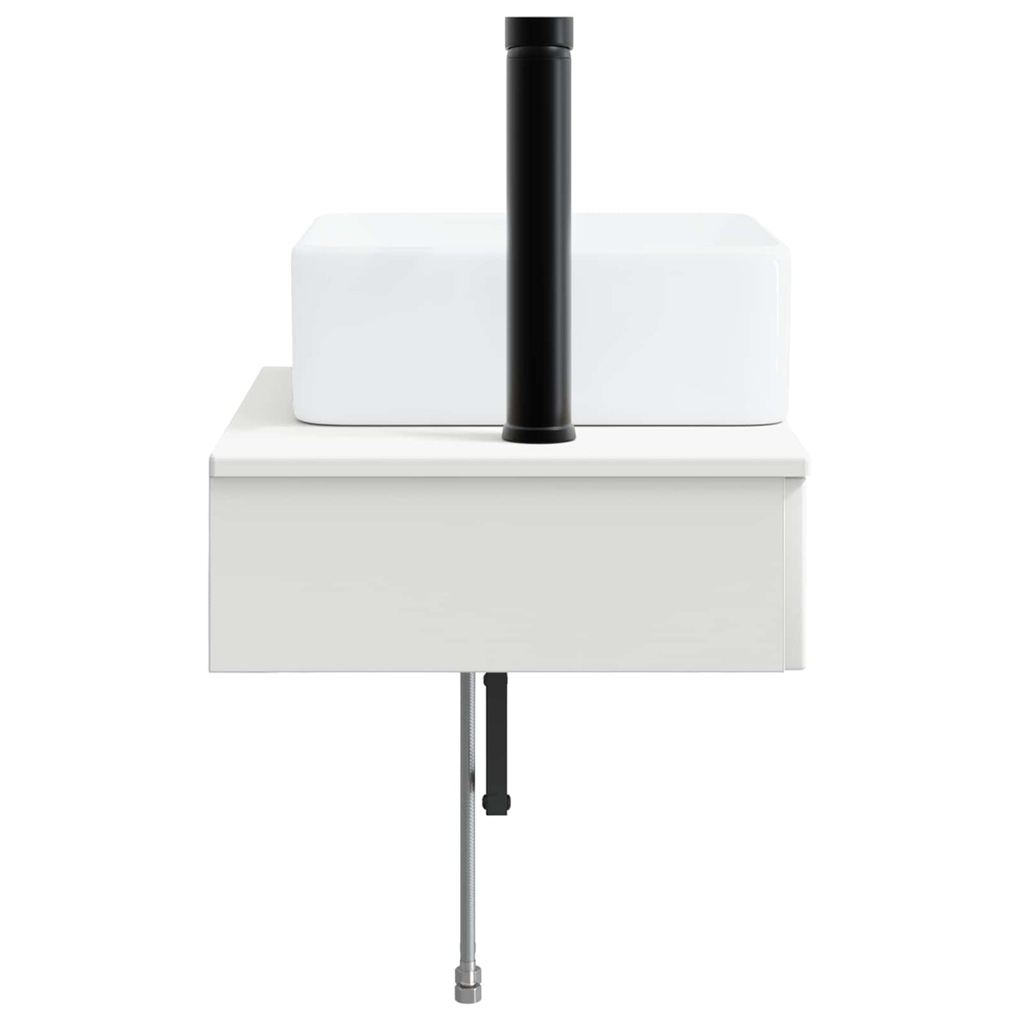 Lavabo da Parete Bianco 53 x 35 x 39 cm Legno ingegnerizzato | homemem39