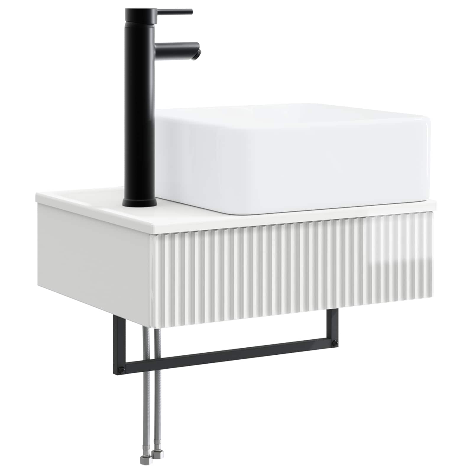Lavabo da Parete Bianco Lucido 53 x 35 x 39 cm | homemem39