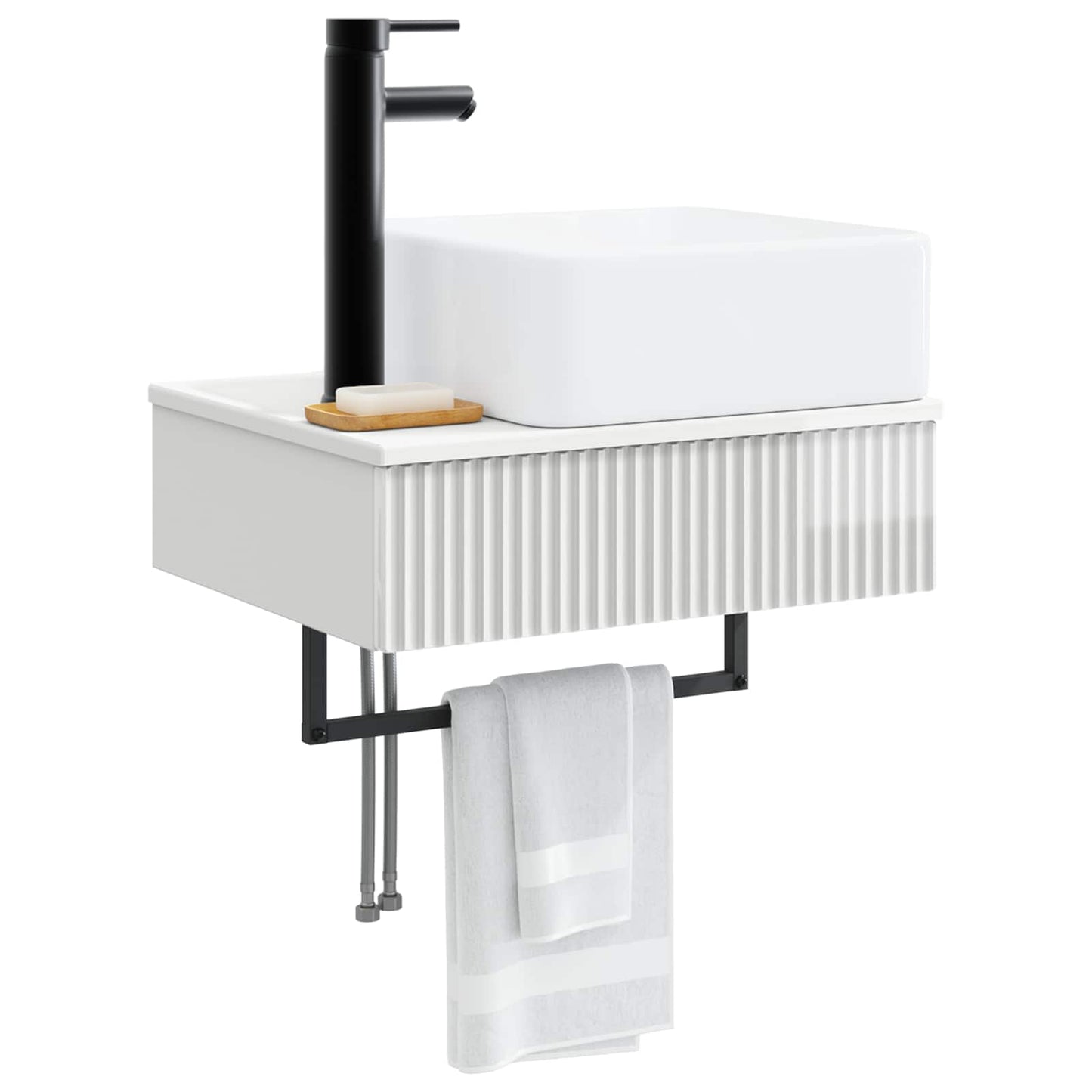 Lavabo da Parete Bianco Lucido 53 x 35 x 39 cm | homemem39