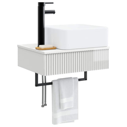 Lavabo da Parete Bianco Lucido 53 x 35 x 39 cm | homemem39