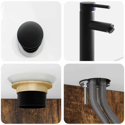 Lavabo da Parete Rovere Fumo 53 x 35 x 39 cm | homemem39