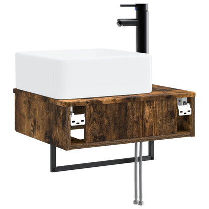 Lavabo da Parete Rovere Fumo 53 x 35 x 39 cm | homemem39