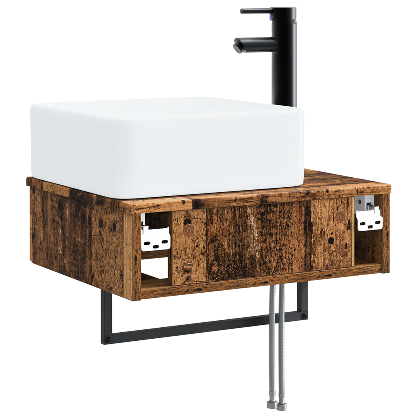 Lavabo da Parete Legno antico 53 x 35 x 39 cm | homemem39