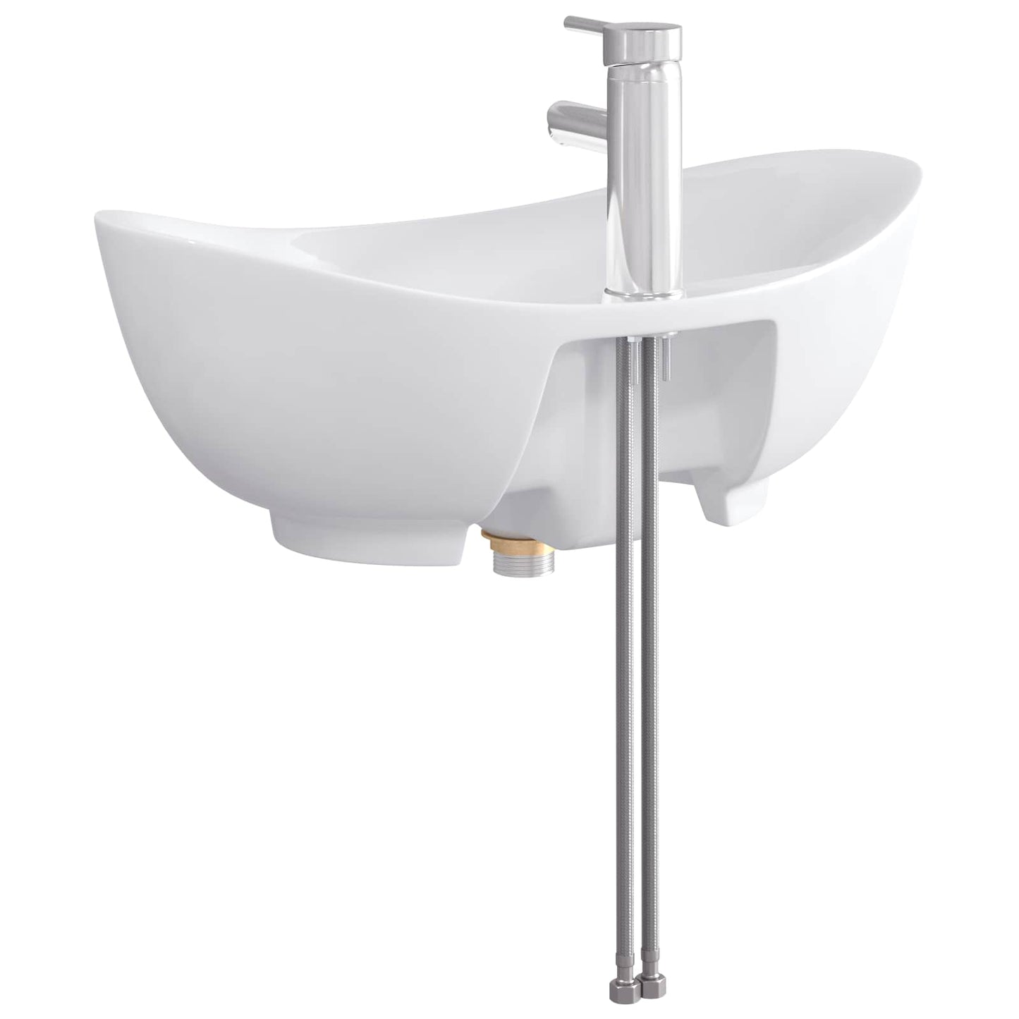 Lavabo da bagno Cromato 59 x 35 x 21 cm Metallo | homemem39