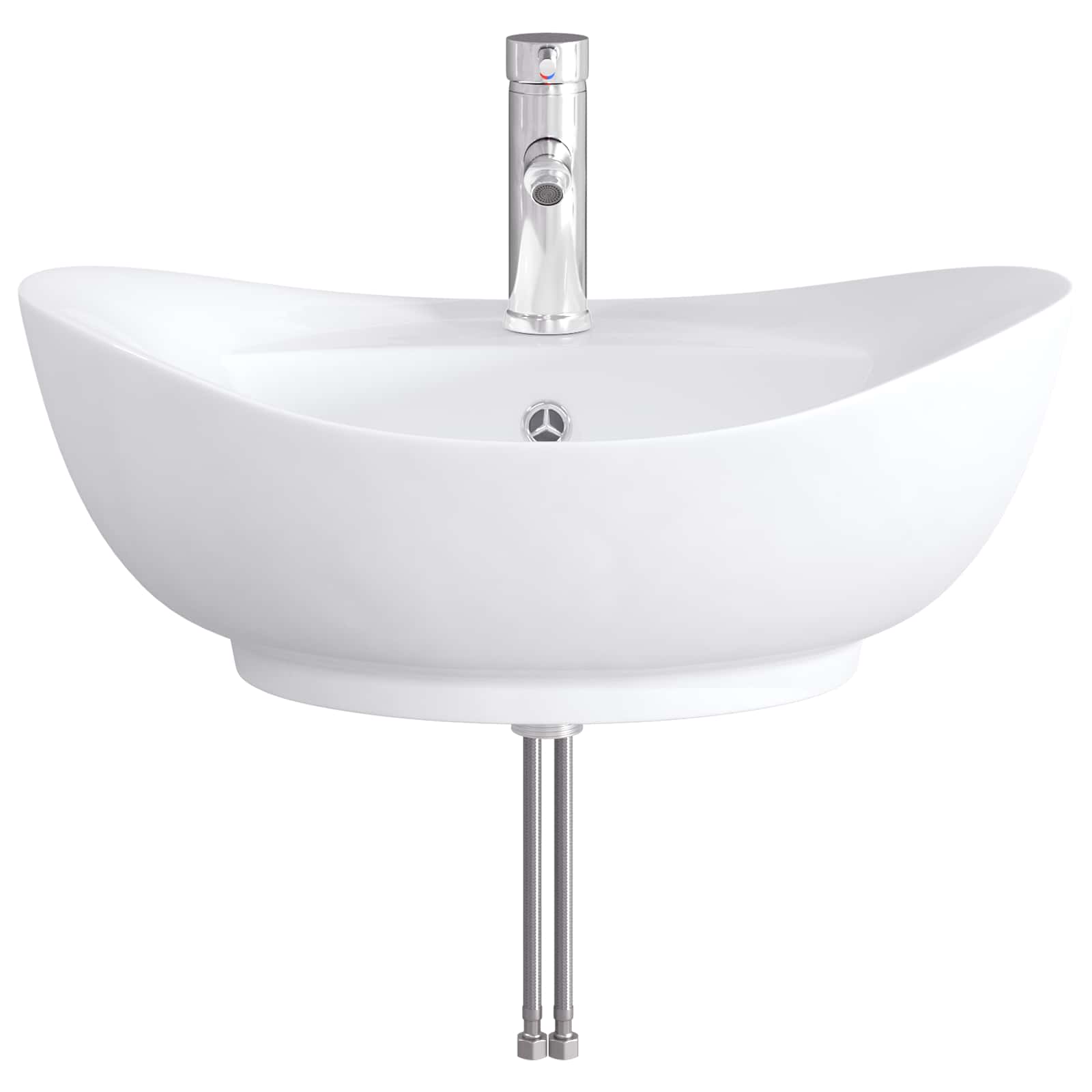 Lavabo da bagno Cromato 59 x 35 x 21 cm Metallo | homemem39