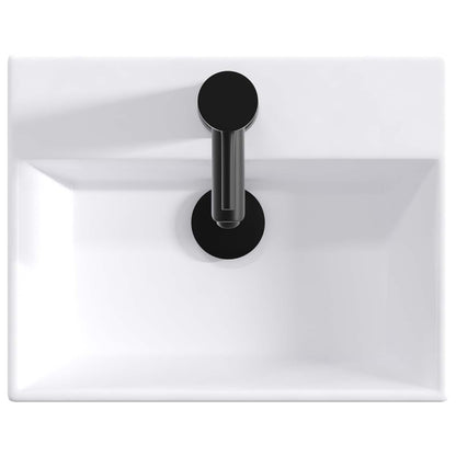 Lavabo da bagno Nero Opaco 39 x 30,5 x 12,5 cm Metallo | homemem39