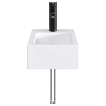 Lavabo da bagno Nero Opaco 45,5 x 25,5 x 13 cm Metallo | homemem39