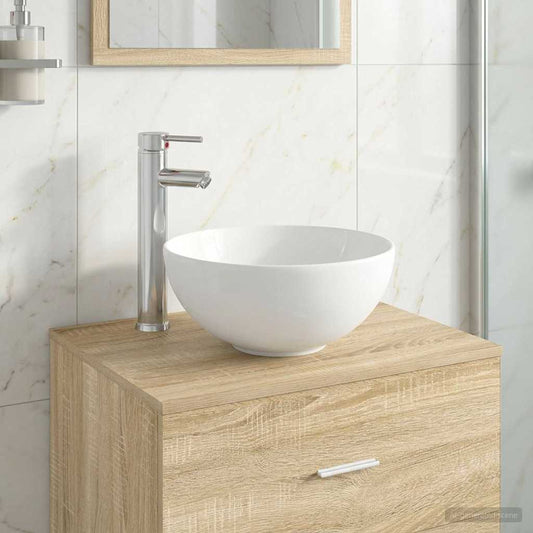 Lavabo da bagno Cromato 32 x 32 x 13 cm Metallo | homemem39