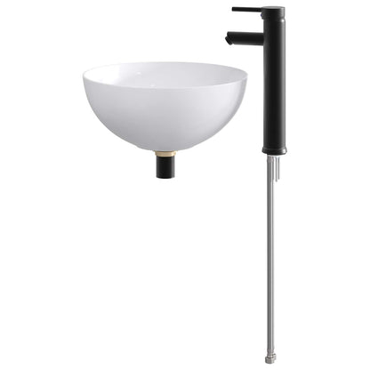 Lavabo da bagno Nero Opaco 35,5 x 35,5 x 14,5 cm Metallo