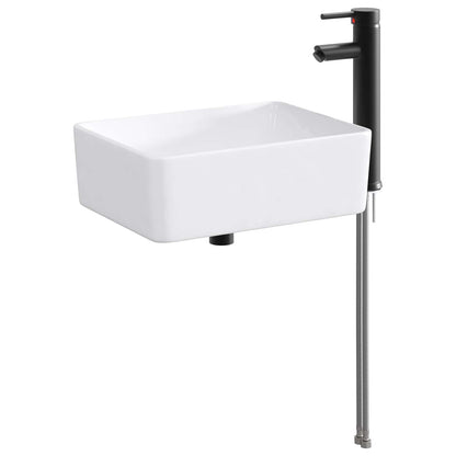 Lavabo da bagno Nero Opaco 40,5 x 30,5 x 13 cm Metallo | homemem39