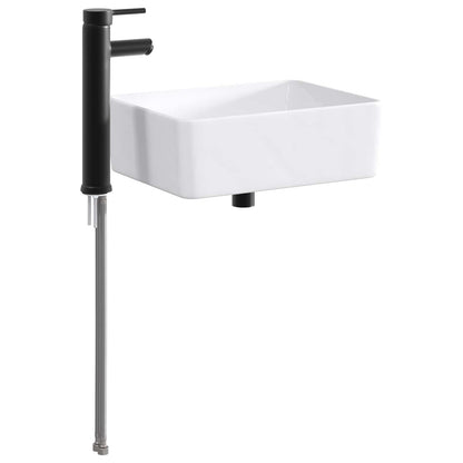 Lavabo da bagno Nero Opaco 40,5 x 30,5 x 13 cm Metallo | homemem39