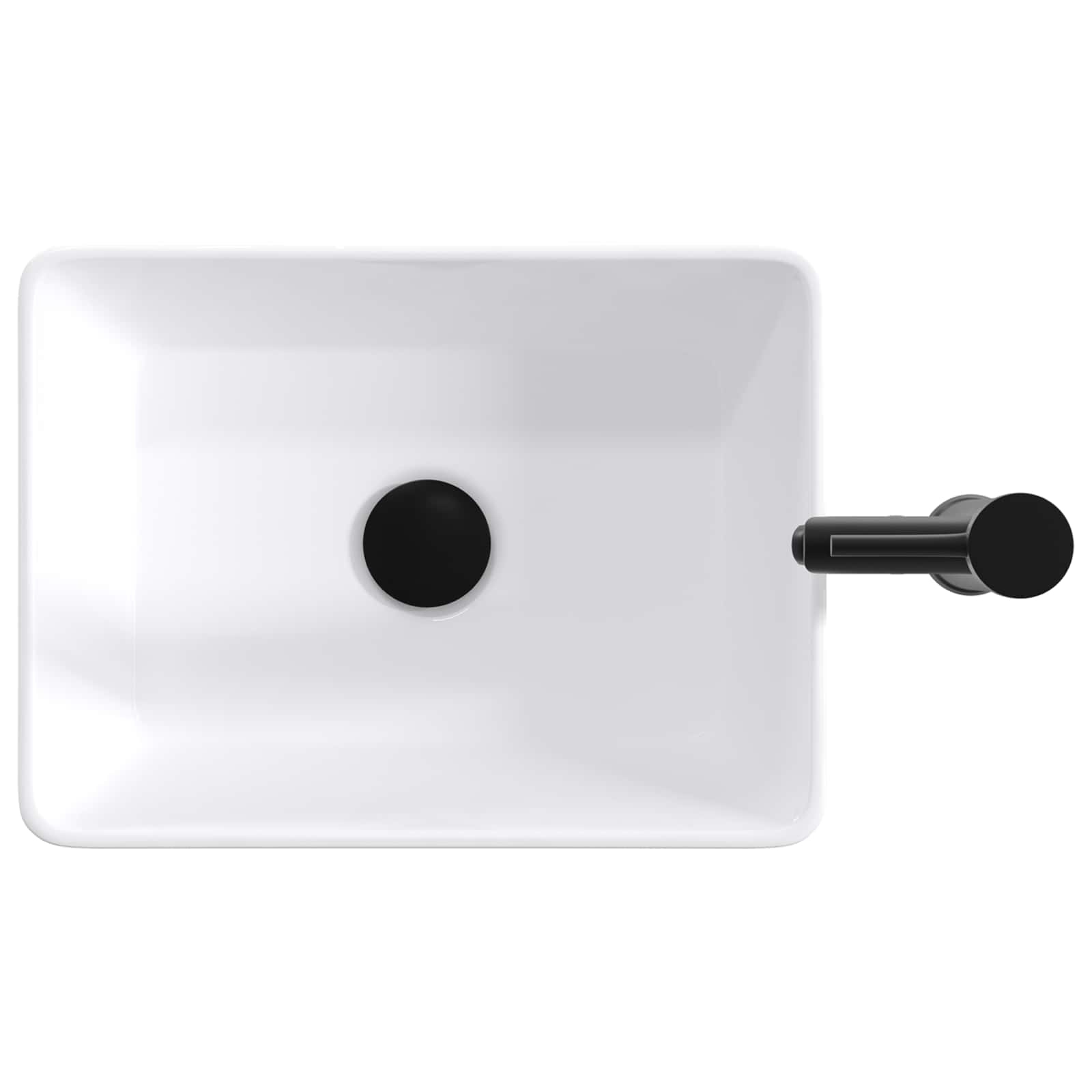 Lavabo da bagno Nero Opaco 40,5 x 30,5 x 13 cm Metallo | homemem39