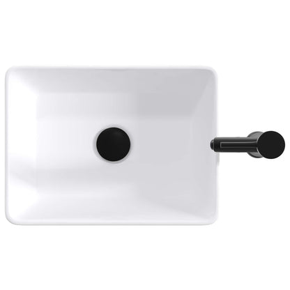 Lavabo da bagno Nero Opaco 40,5 x 30,5 x 13 cm Metallo | homemem39