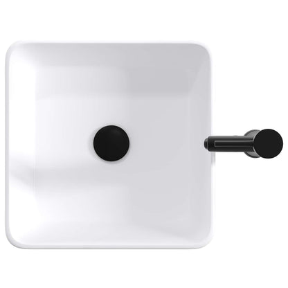 Lavabo da bagno Nero Opaco 36,5 x 36,5 x 13 cm Metallo | homemem39