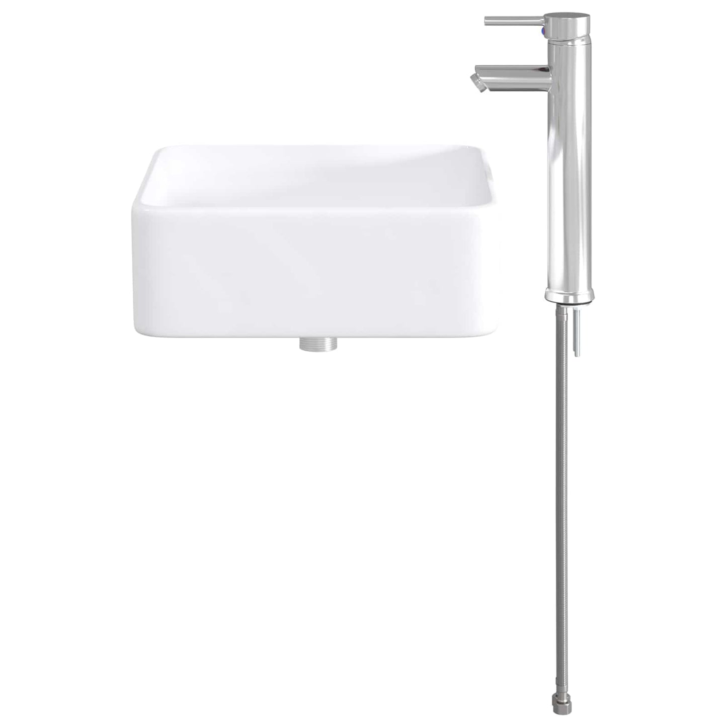 Lavabo da bagno Cromato 49 x 37 x 14 cm Metallo | homemem39