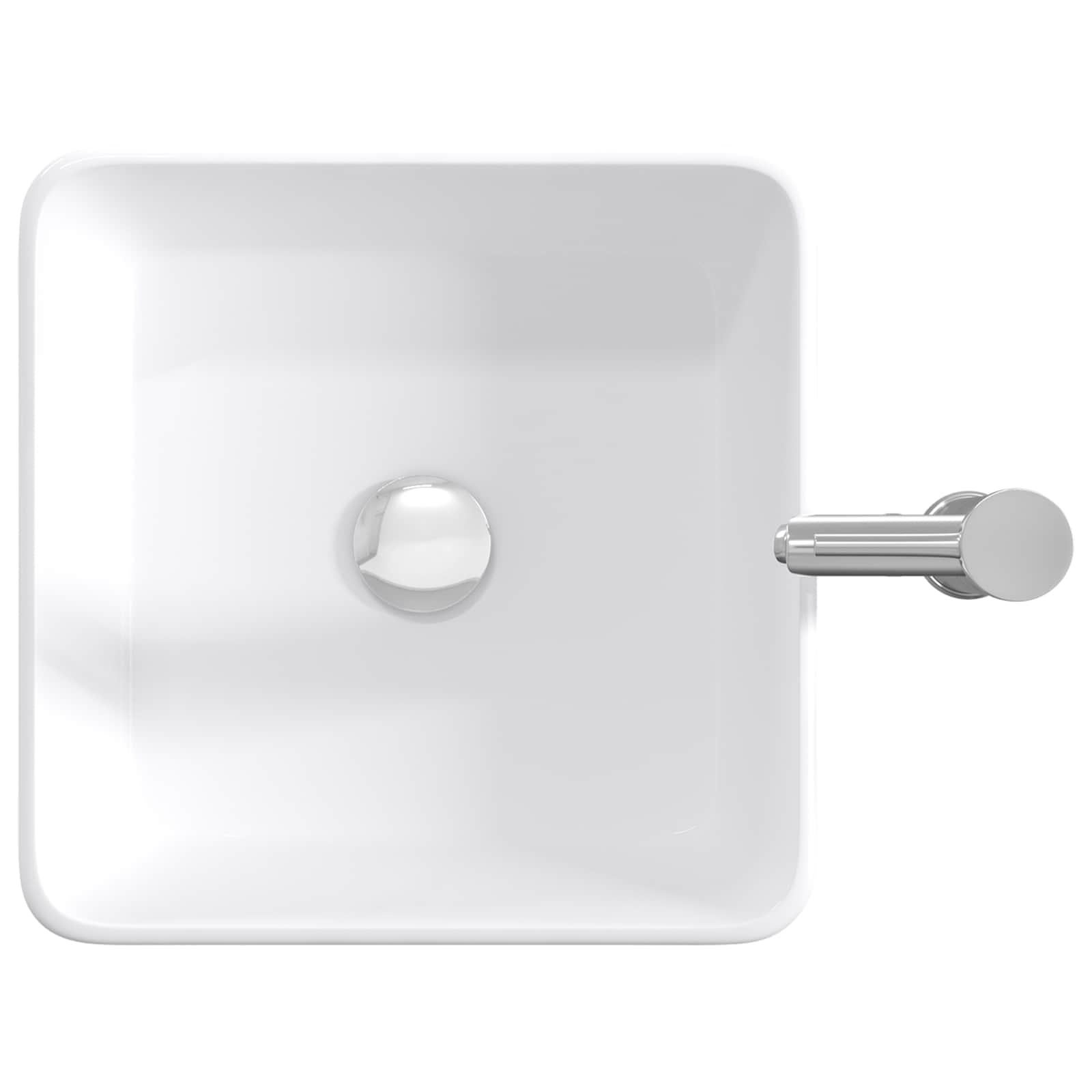 Lavabo da bagno Cromato 49 x 37 x 14 cm Metallo | homemem39