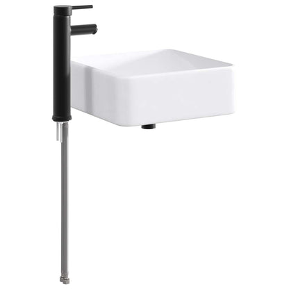 Lavabo da bagno Nero Opaco 49 x 37 x 14 cm Metallo | homemem39
