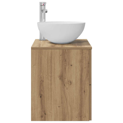 Mobiletto con Lavabo a Parete Rovere Artigianale | homemem39