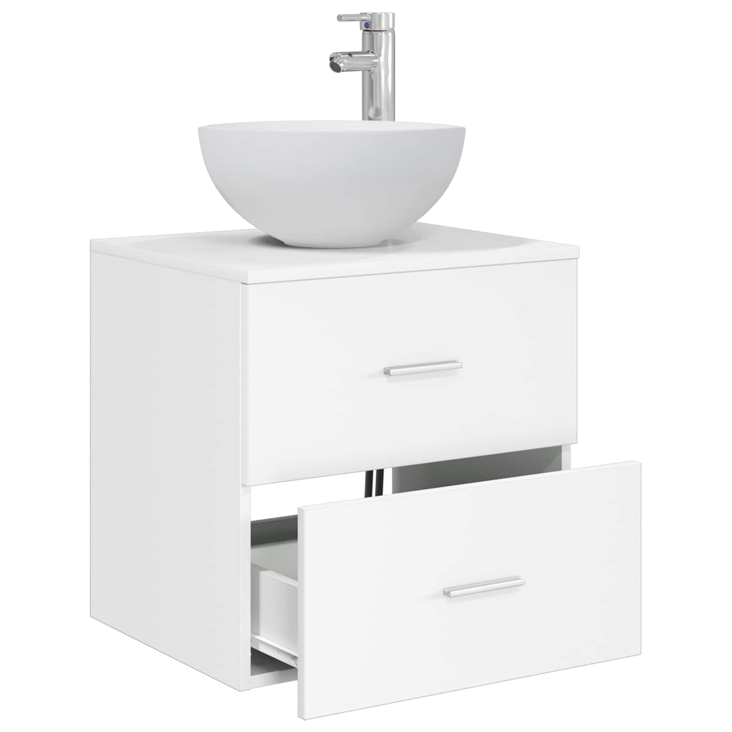 Mobile Lavabo da Parete Bianco 49,5 x 41 x 64,5 cm | homemem39