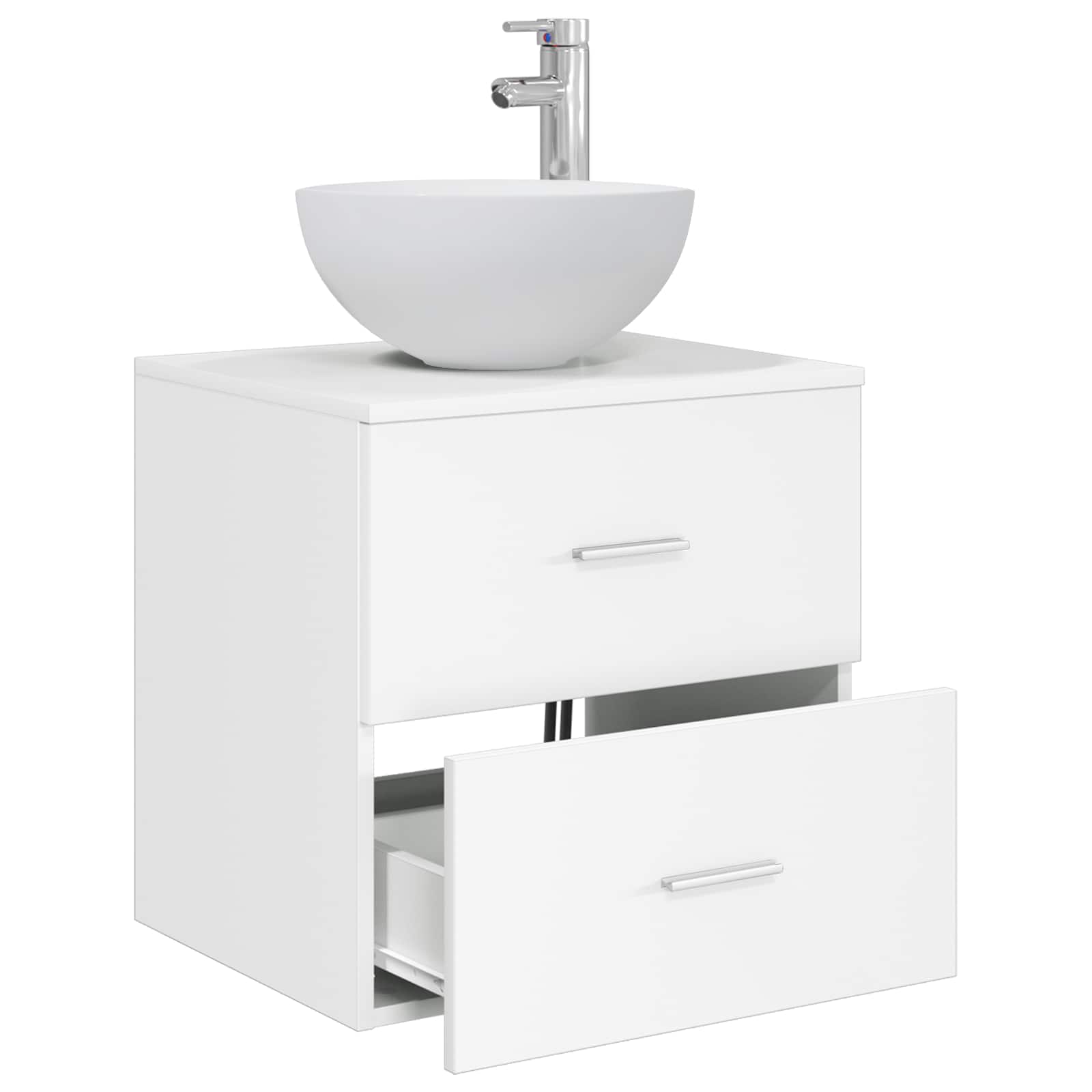 Mobile Lavabo da Parete Bianco 49,5 x 41 x 64,5 cm | homemem39