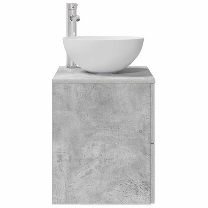 Mobile Lavabo da Parete Grigio Cemento 49,5 x 41 x 64,5 cm | homemem39