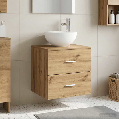 Mobile Lavabo da Parete Rovere Artigianale 49,5 x 41 x 64,5 cm | homemem39