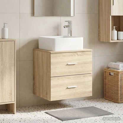 Mobile Lavabo da Parete Rovere Sonoma 49,5 x 41 x 63 cm | homemem39