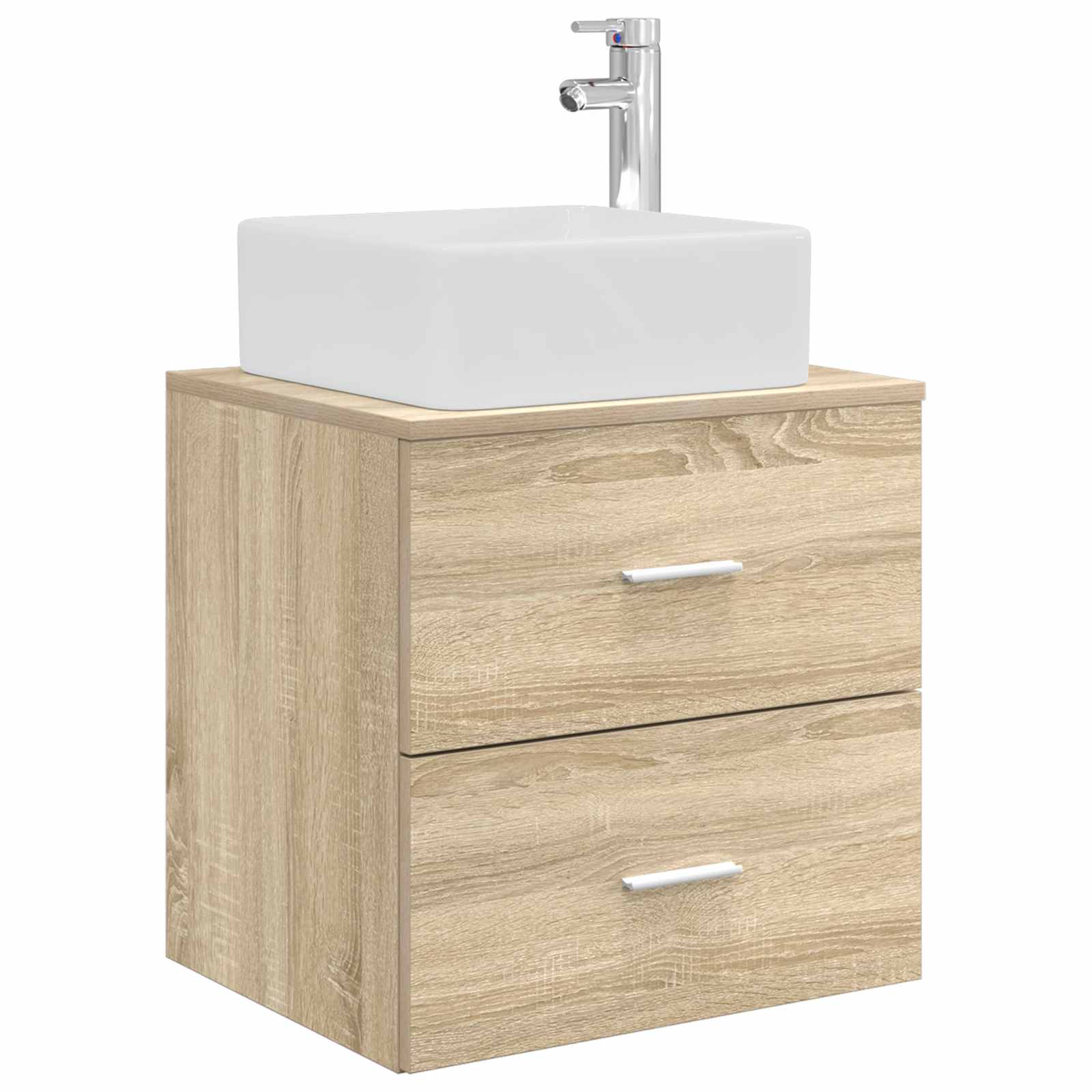 Mobile Lavabo da Parete Rovere Sonoma 49,5 x 41 x 63 cm | homemem39