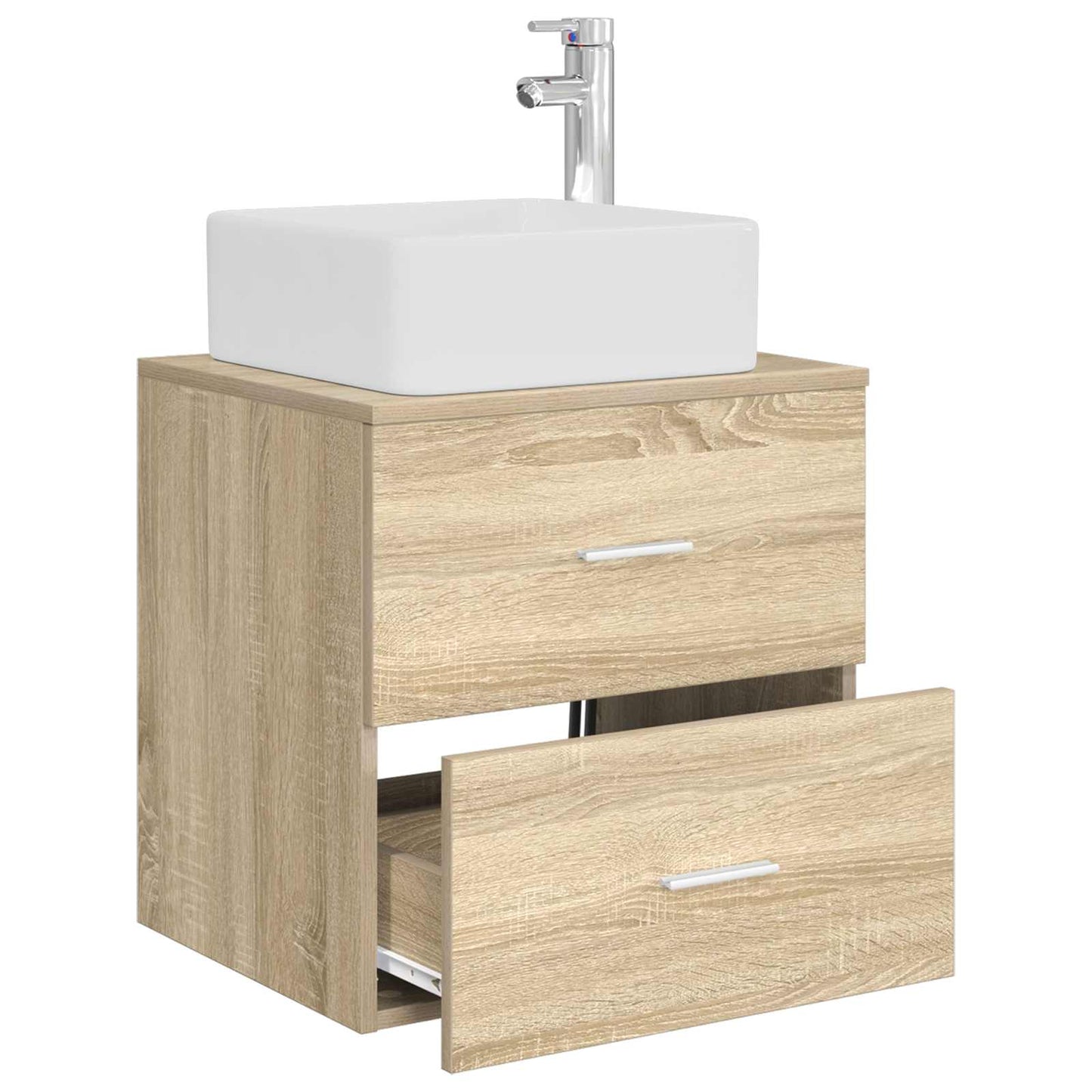 Mobile Lavabo da Parete Rovere Sonoma 49,5 x 41 x 63 cm | homemem39