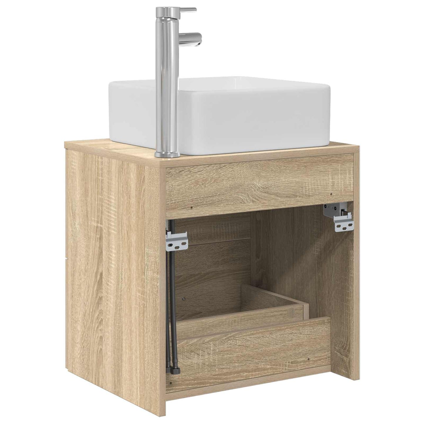 Mobile Lavabo da Parete Rovere Sonoma 49,5 x 41 x 63 cm | homemem39