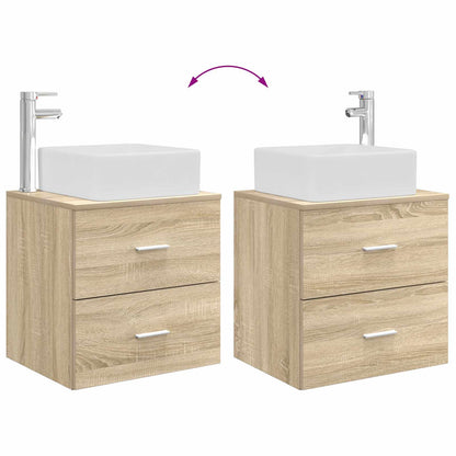 Mobile Lavabo da Parete Rovere Sonoma 49,5 x 41 x 63 cm | homemem39