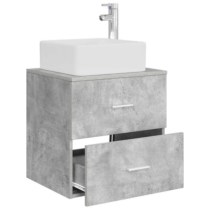 Mobile Lavabo da Parete Grigio Cemento 49,5 x 41 x 63 cm | homemem39