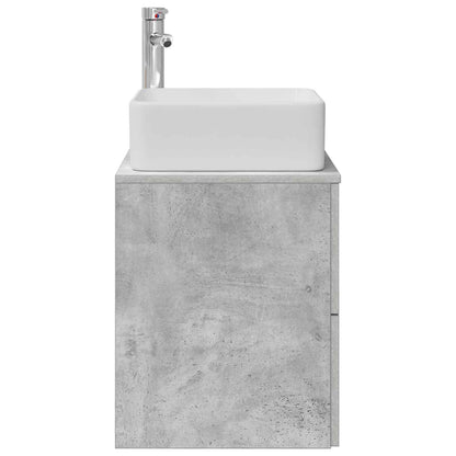 Mobile Lavabo da Parete Grigio Cemento 49,5 x 41 x 63 cm | homemem39
