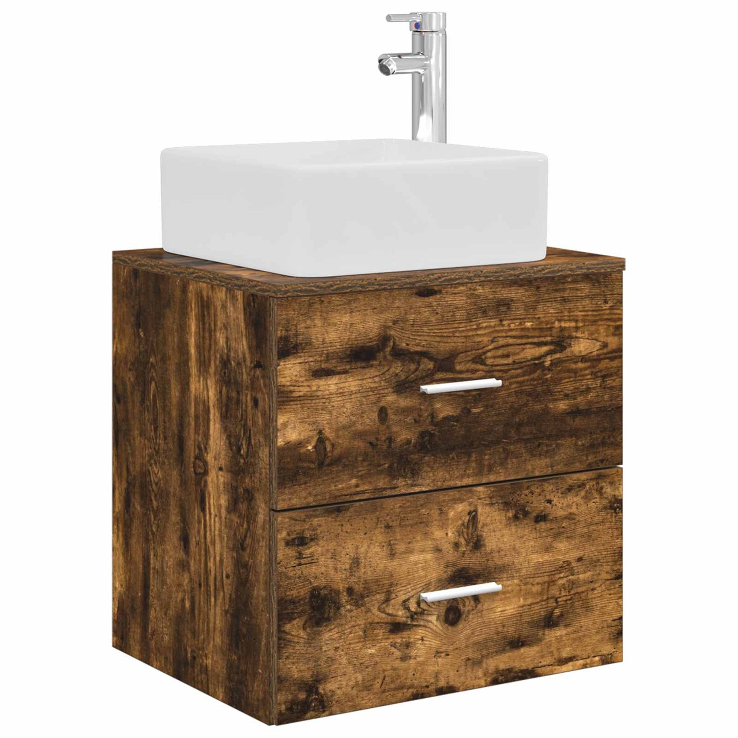 Mobile Lavabo da Parete Rovere Fumo 49,5 x 41 x 63 cm | homemem39