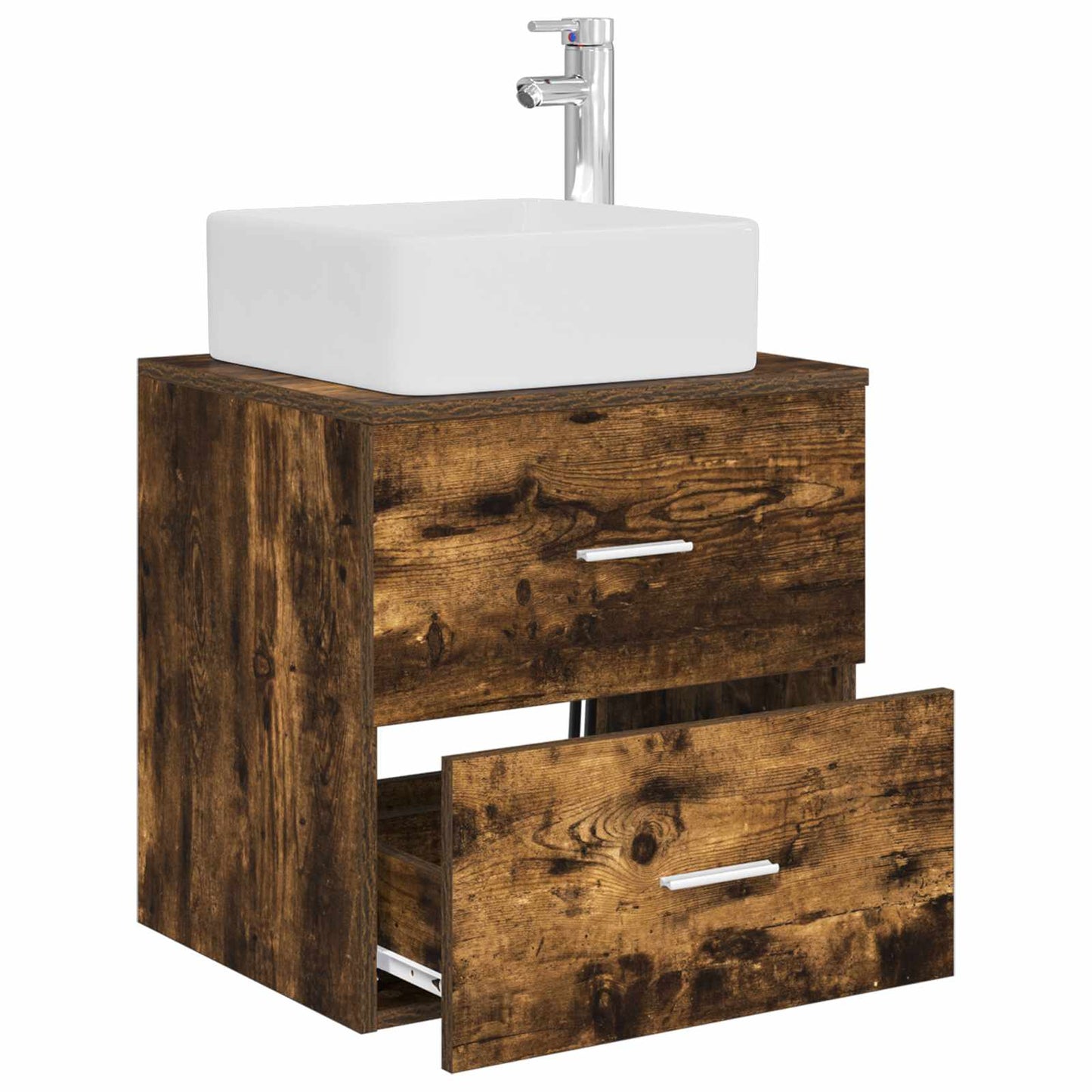 Mobile Lavabo da Parete Rovere Fumo 49,5 x 41 x 63 cm | homemem39