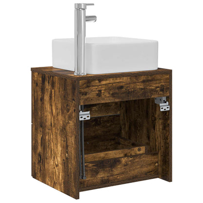 Mobile Lavabo da Parete Rovere Fumo 49,5 x 41 x 63 cm | homemem39