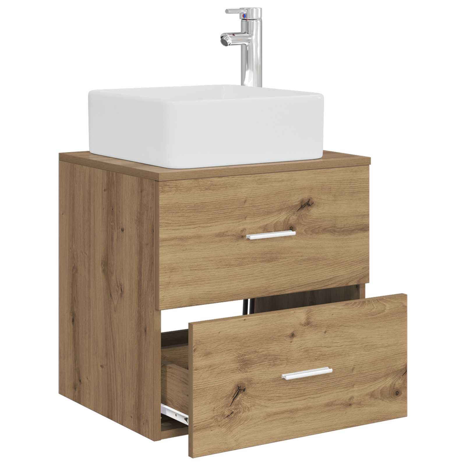 Mobile Lavabo da Parete Rovere Artigianale 49,5 x 41 x 63 cm | homemem39