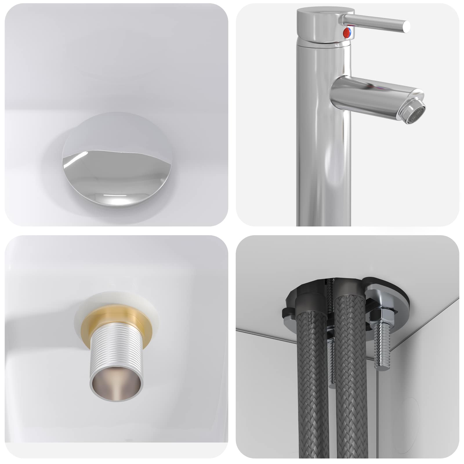 Mobile Lavabo da Parete Bianco 53 x 34,5 x 63 cm | homemem39