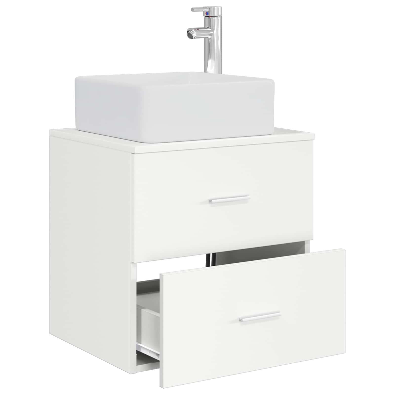 Mobile Lavabo da Parete Bianco 53 x 34,5 x 63 cm | homemem39