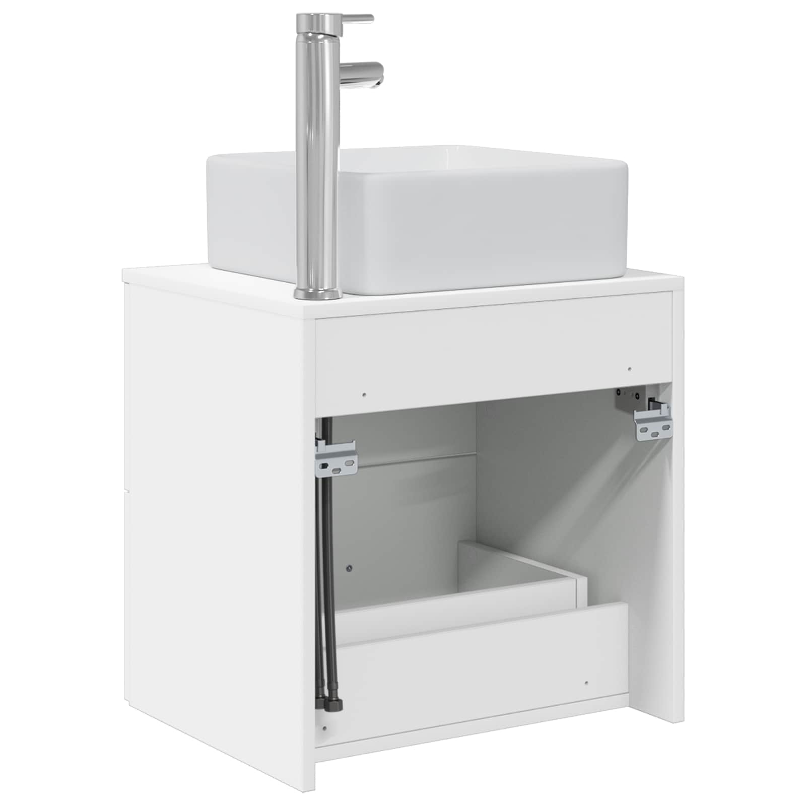 Mobile Lavabo da Parete Bianco 53 x 34,5 x 63 cm | homemem39