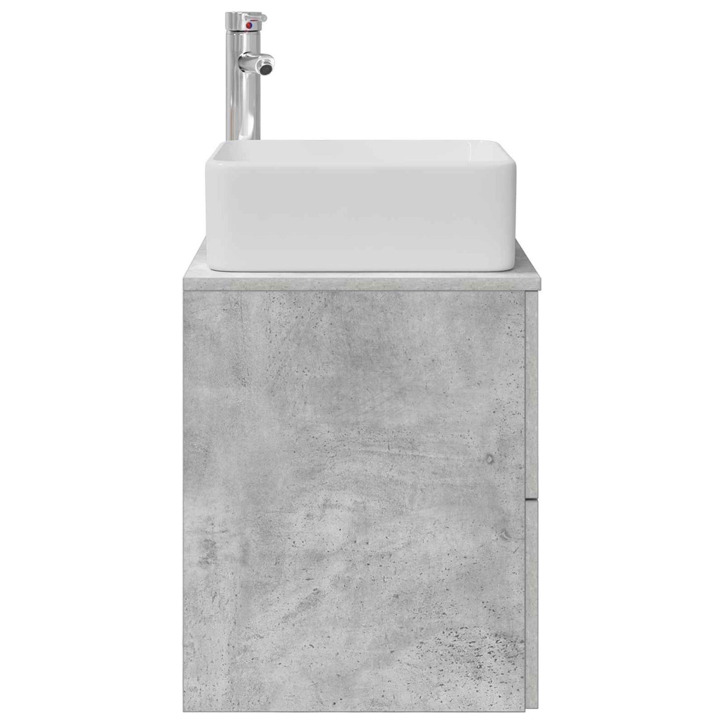 Mobile Lavabo da Parete Grigio Cemento 53 x 34,5 x 63 cm | homemem39