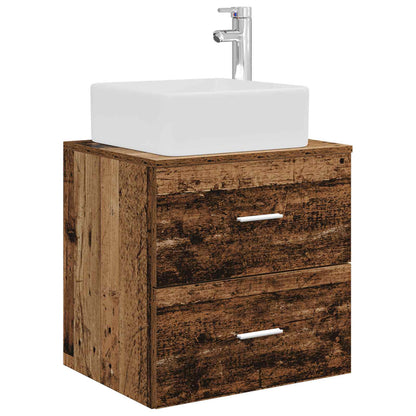 Mobile Lavabo da Parete Legno antico 53 x 34,5 x 63 cm | homemem39