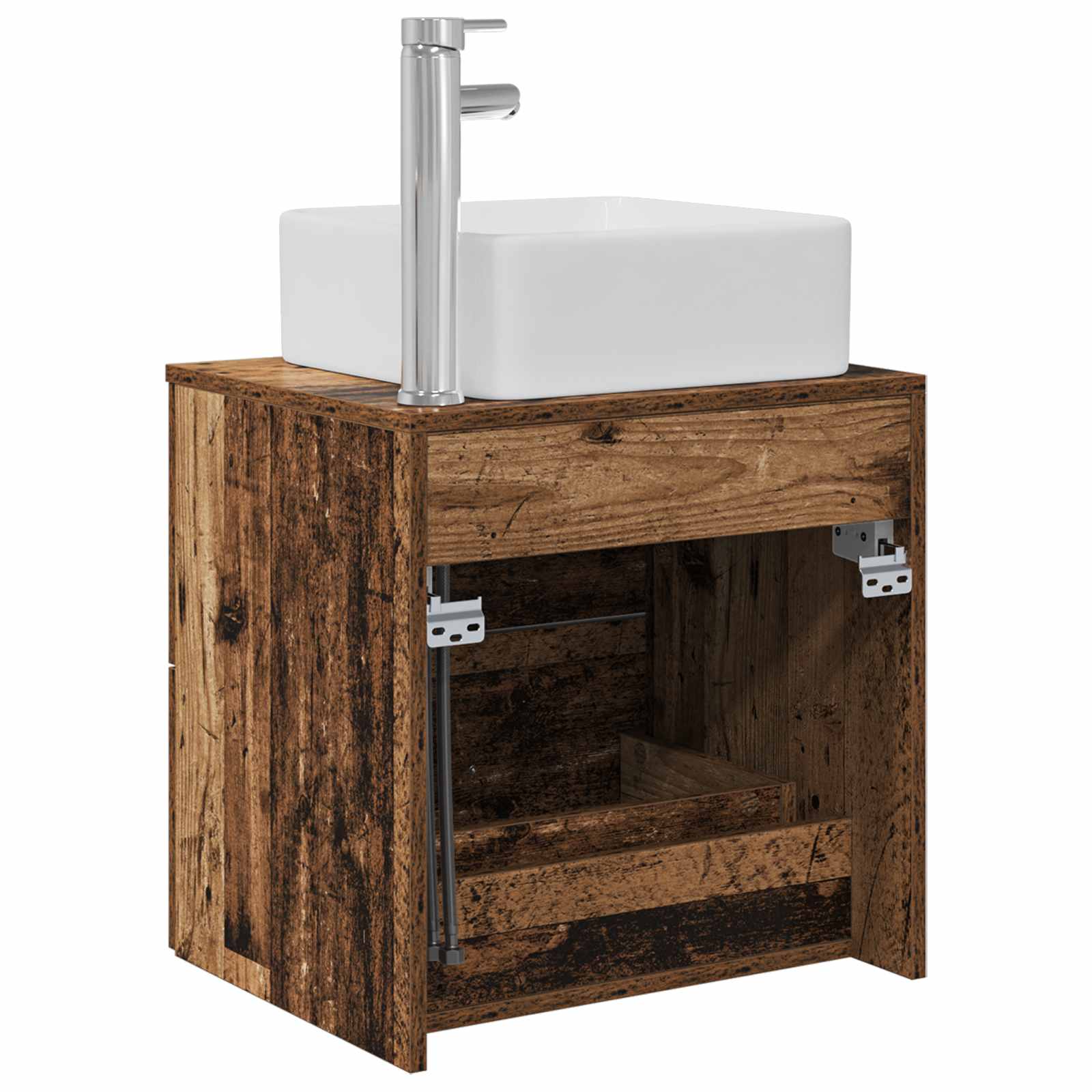 Mobile Lavabo da Parete Legno antico 53 x 34,5 x 63 cm | homemem39