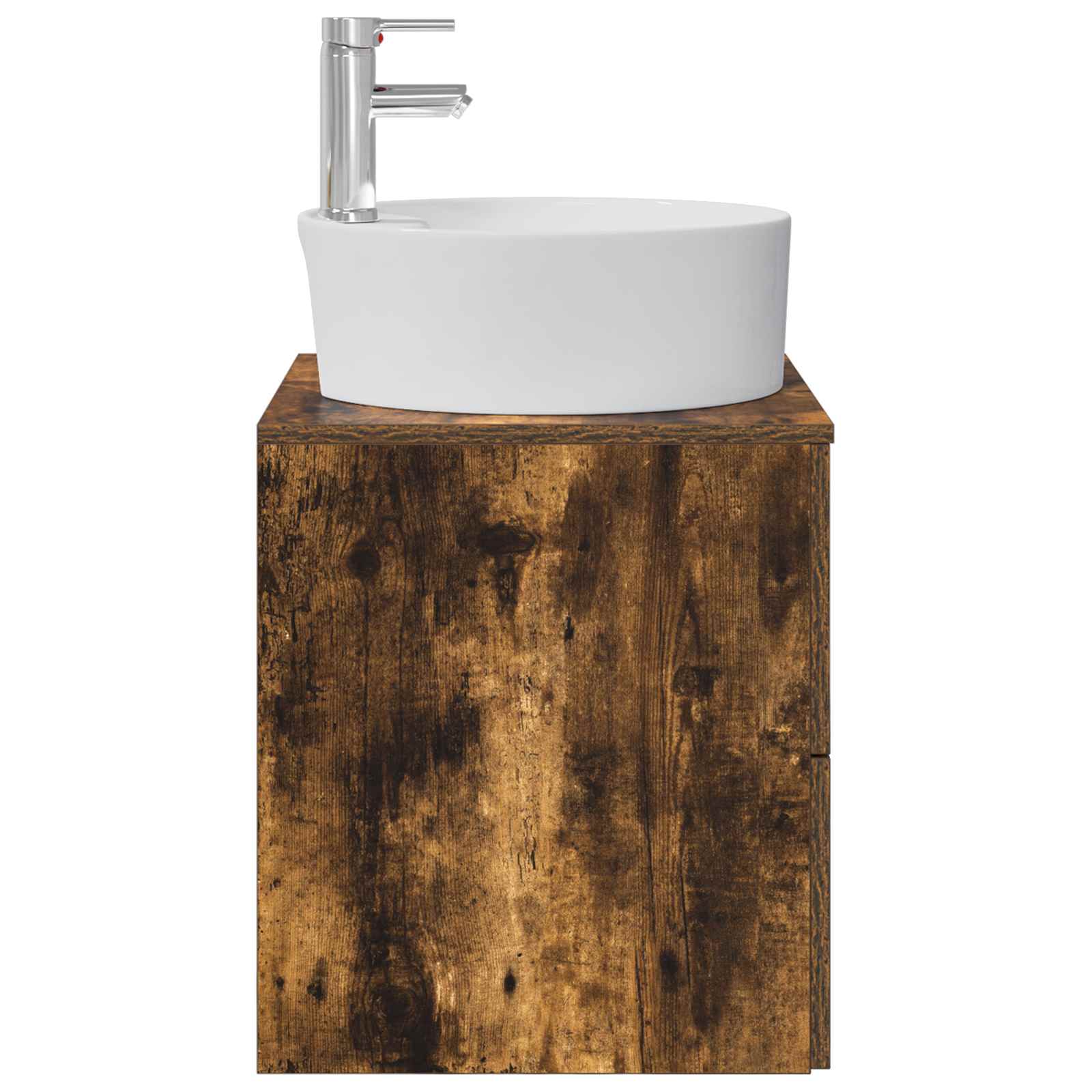 Mobile Lavabo da Parete Rovere Fumo 49,5 x 44,5 x 65 cm | homemem39