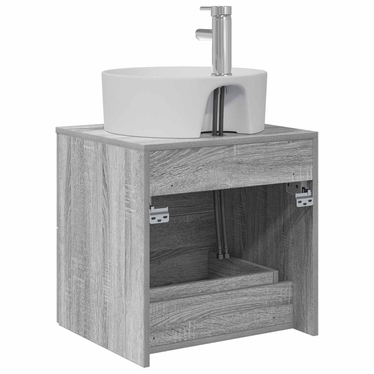Mobile Lavabo da Parete Sonoma grigio 49,5 x 44,5 x 65 cm | homemem39