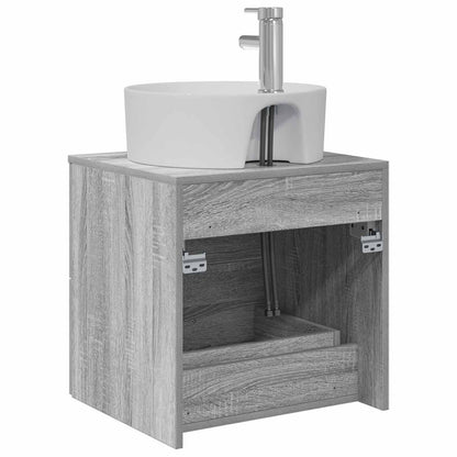 Mobile Lavabo da Parete Sonoma grigio 49,5 x 44,5 x 65 cm | homemem39