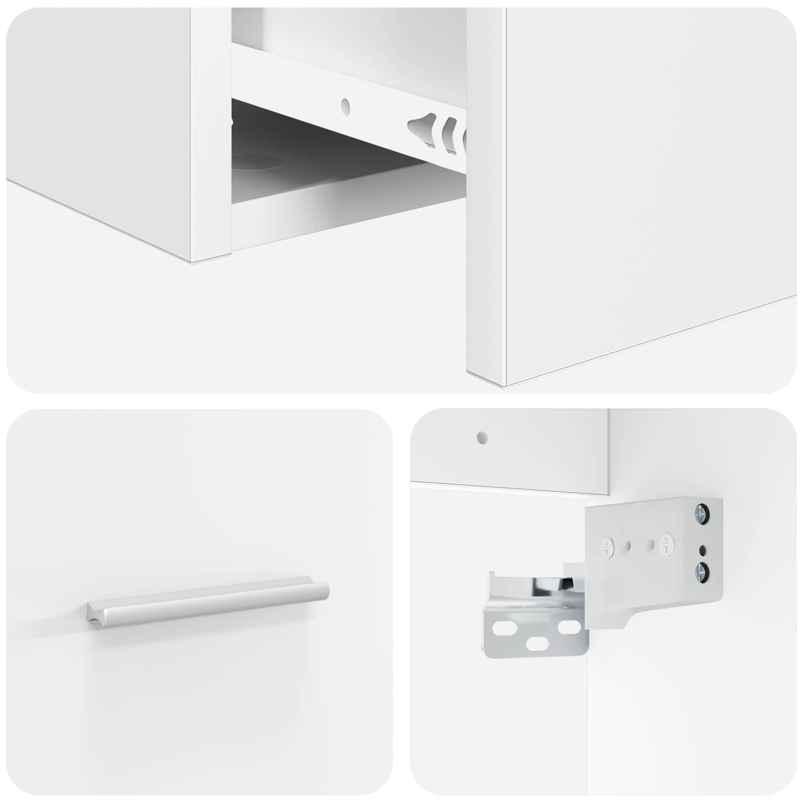 Mobile Lavabo da Parete Bianco 49,5 x 44,5 x 66,5 cm | homemem39