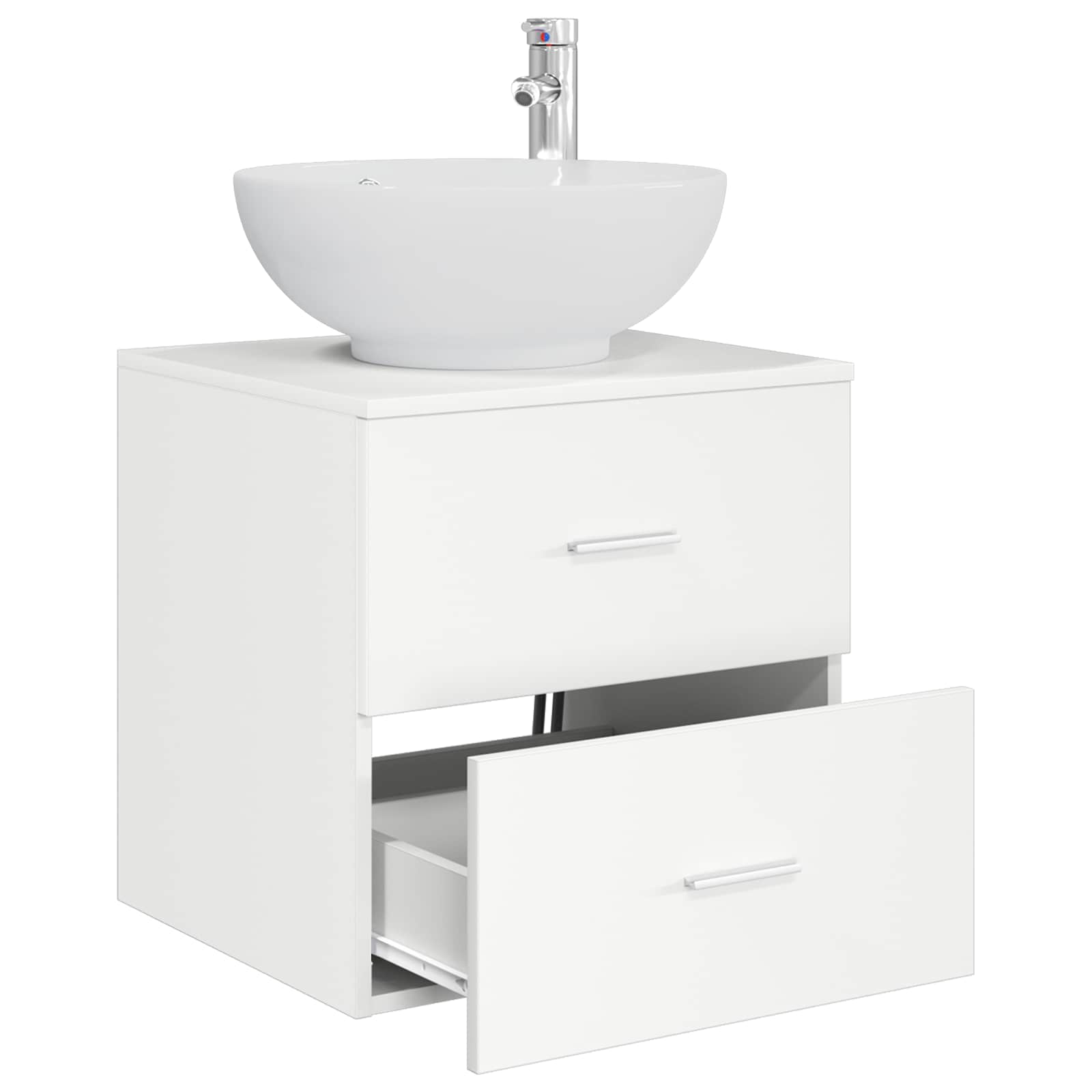 Mobile Lavabo da Parete Bianco 49,5 x 44,5 x 66,5 cm | homemem39