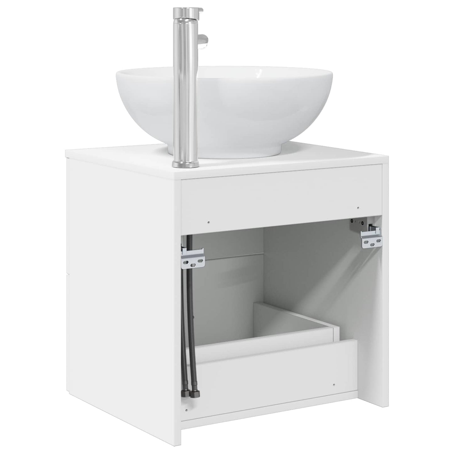 Mobile Lavabo da Parete Bianco 49,5 x 44,5 x 66,5 cm | homemem39